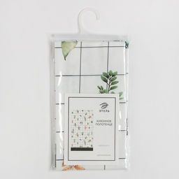 Полотенце Этель Flora (вид 2) 40х73 см, 100% хлопок, саржа 190 гр/м2  фото 5