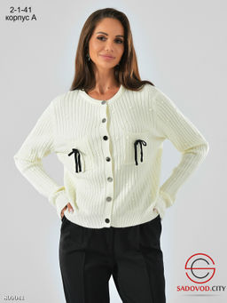 Кардиган тёплый вязанный женский - Bruno фото 2