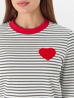 Джемпер женский в бело-черную полоску - Mark formelle фото 11