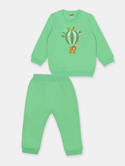 CRB wear/CSBB 90235-37-392 Комплект для мальчика (джемпер, брюки),зеленый/Ex.Cherubino