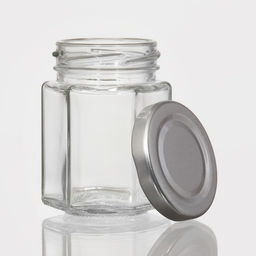 Цена за 2 шт. Банка для сыпучих продуктов Доляна «Идиллия», 80 мл, 5.5×7 см, с металлической крышкой, стекло, прозрачная