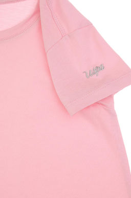K_z _ocuk A__k Pembe _rme Elbise Sepette S_rpriz _ndirim - U.s. polo assn фото 4