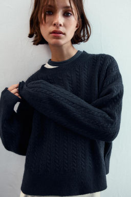 CABLE-KNIT JUMPER - Zara фото 2