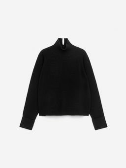 Jersey de lana con cuello vuelto