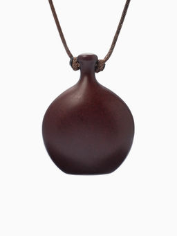 Кулон на шнурке стиль "Бутылёк", 90см, цвет коричневый