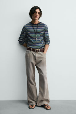 LIMITED EDITION FLARE FIT CORDUROY TROUSERS - Zara фото 6