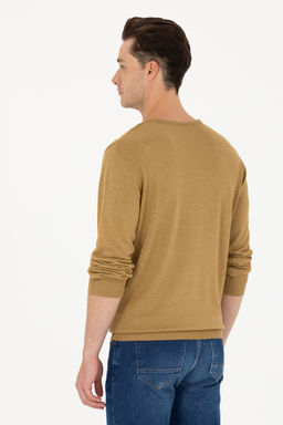 U. S. Polo Assn Мужской базовый свитер светло-хаки - U.s. polo assn фото 19