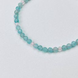 Браслет из Амазонита и Розового кварца 17 см + - Радуга самоцветов фото 3