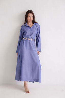 Martichelli Платье сине-голубое  фото 6