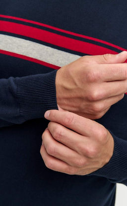 Джемпер F421-1548 d.blue - Fine joyce фото 5