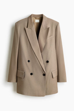 Americana oversize en mezcla de lino