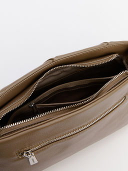 Женская сумка через плечо TENDANCE Артикул 4238522, серо-бежевый  фото 7