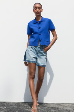 CARDINGAN WITH BEADED BUTTONS