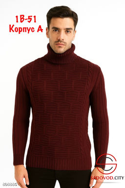 Свитер мужской теплый с горлом