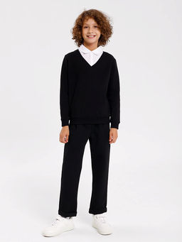 Брюки для мальчиков в черном оттенке - Mark formelle фото 2