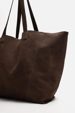 LEATHER TOTE BAG - Zara фото 5