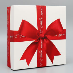 Коробка новогодняя складная «С Новым годом!», 26×26×8 см