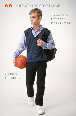 Джемпер-рубашка для мальчика Happyfox