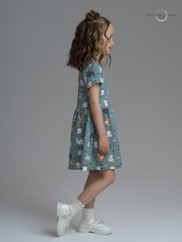 Платье Лето котята хаки - Sovalina фото 13