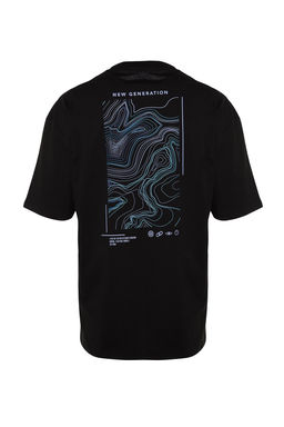 TRENDYOL MAN Beyaz Oversize/Genis Kesim Bask?l? %100 Pamuklu T-Shirt TMNSS23TS00238 - Trendyolmilla фото 6