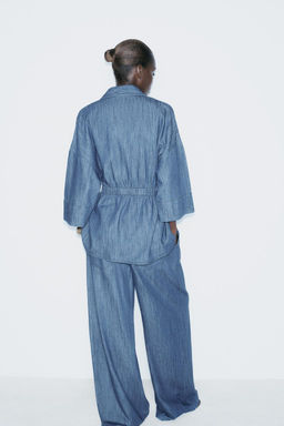 Z1975 LOOSE-FITTING WIDE-LEG JEANS - Zara фото 4