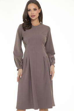 Платье Стильная осень (латте)