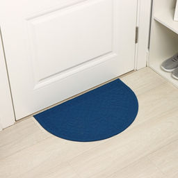 Коврик придверный Доляна «Спираль», полукруглый, влаговпитывающий, без окантовки, 38×58 см, цвет МИКС
