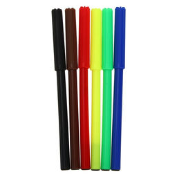 Фломастеры 6 цветов, вентилируемый колпачок, в картонной коробке - Calligrata фото 2