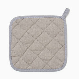 Набор кухонный Доляна «Душевная кухня»: варежка-прихватка 20×28 см, прихватка 17×17 см, серый