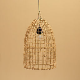 Светильник потолочный из ротанга «Райан», 1×120 Вт, Е27, 25×25×40 см