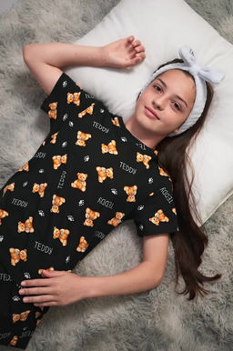 Хлопковая пижама для девочки с шортами Happyfox