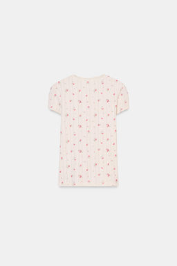 POINTELLE FLORAL T-SHIRT - Zara фото 9