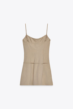 STRIPED PLAYSUIT WITH BELT - Zara фото 15