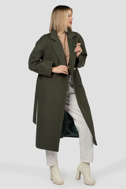Пальто женское демисезонное (пояс) - El podio фото 3