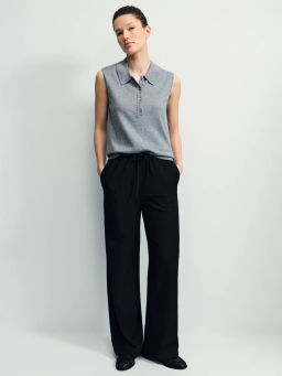 Брюки на кулисе с вискозой в составе / Zarina