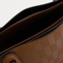 Сумка-шопер на молнии, цвет рыжий - Simaland фото 3