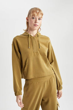 DeFactoFit Oversize толстовка премиум-класса для спортсменов с капюшоном  фото 7