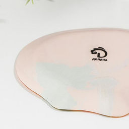 Блюдо стеклянное сервировочное Доляна Тыква, 19,516,51,7 см, цвет оранжевый фото 3