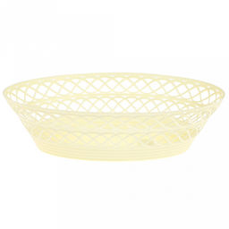 Сухарница пластмассовая 25х19х6,5см, овальная, полипропилен, цвета микс (Россия)