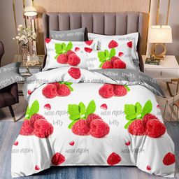 Постельное белье - Поплин Премиум 1176 Малина 2-спальный - Luteks фото 2