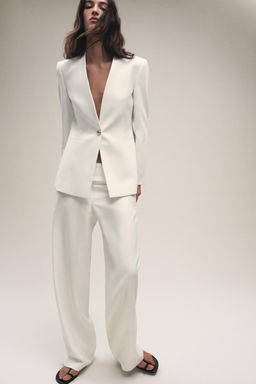 LAPELLESS FITTED BLAZER - Zara фото 7