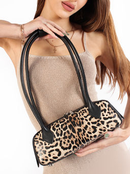 LACCOMA сумка TH1340-1-матовый леопард натуральная кожа полиэстер фото 7