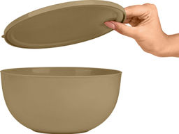 Салатник Plast Team Galaxy с крышкой 4л 260х255х130 мм шоколадный мокко PT185611015