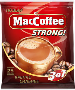 Напиток MacCoffe 3 в 1, STRONG раствор (25 шт в упаковке)  фото 3