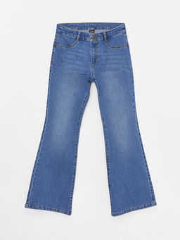 Basic ?spanyol Pa?a K?z ?ocuk Jean Pantolon