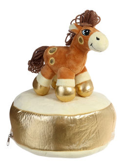 Мягкая игрушка - конфетница Веселая лошадка, 21 см