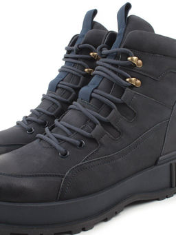 05-AW1008-6M DK. BLUE Ботинки зимние мужские (натуральная кожа, натуральный мех) - Фабричный китай фото 3