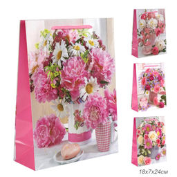 Цена за 12 шт. Пакет подарочный 18х24х7см / 466S /уп 12/1500/ микс