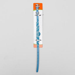 Ошейник с косынкой 32 х 1 см, ОШ 22-28, голубой - Пижон фото 5