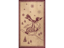 6с103.412ж1 Гусь-лыжник (слива2) Полотенце махровое 50х90см